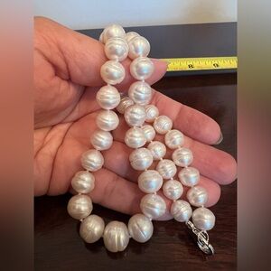 honora fresh water Pearls 18 inch 925 Necklace